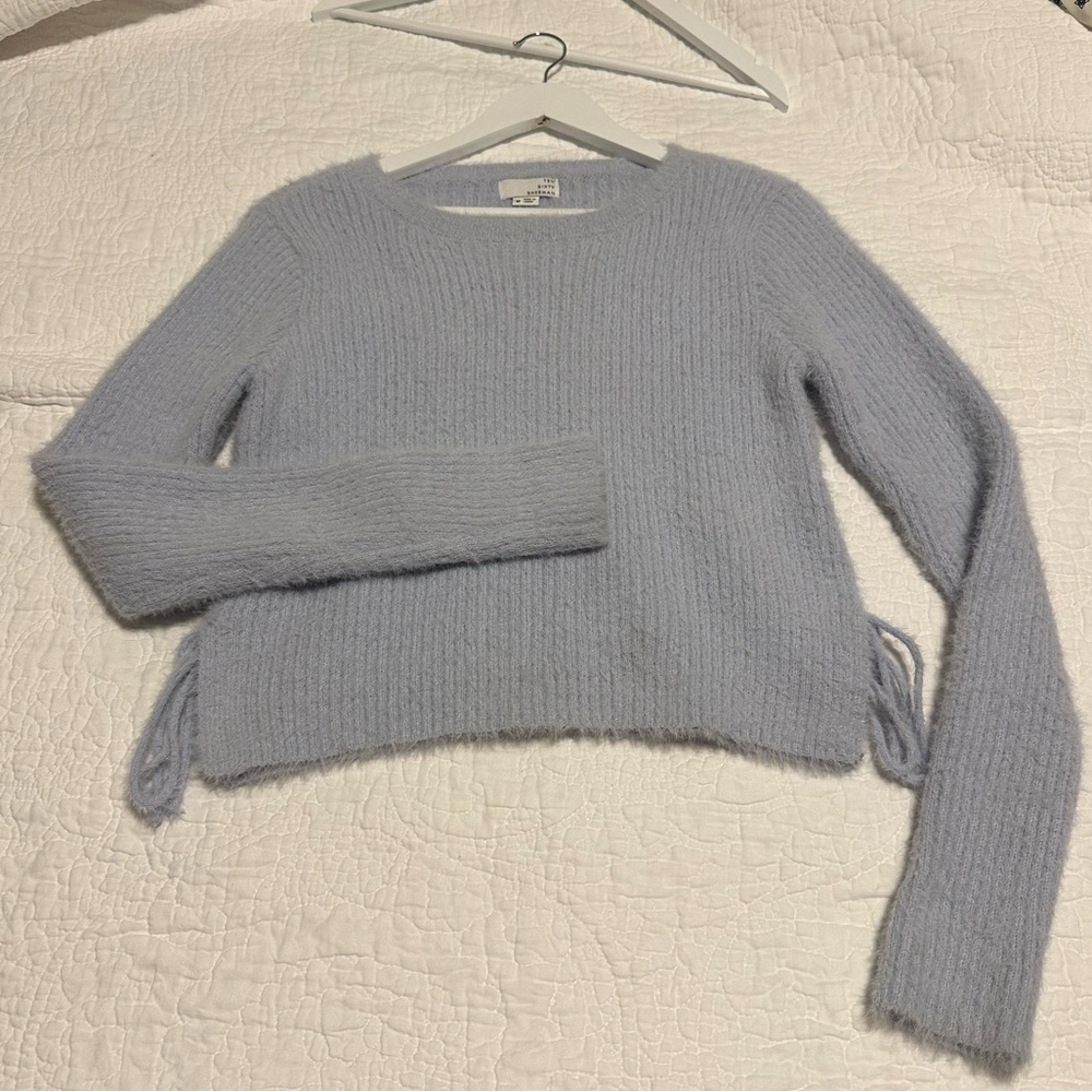 Cropped periwinkle sweater